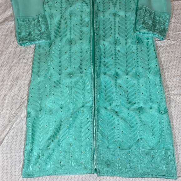 Mint Green Salwar Kameez Suit Set - Picture 6 of 13